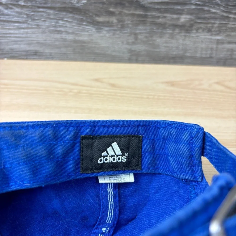 Kansas Jayhawks Hat Cap Strap Back‎ Blue Adidas Volleyball Adjustable
